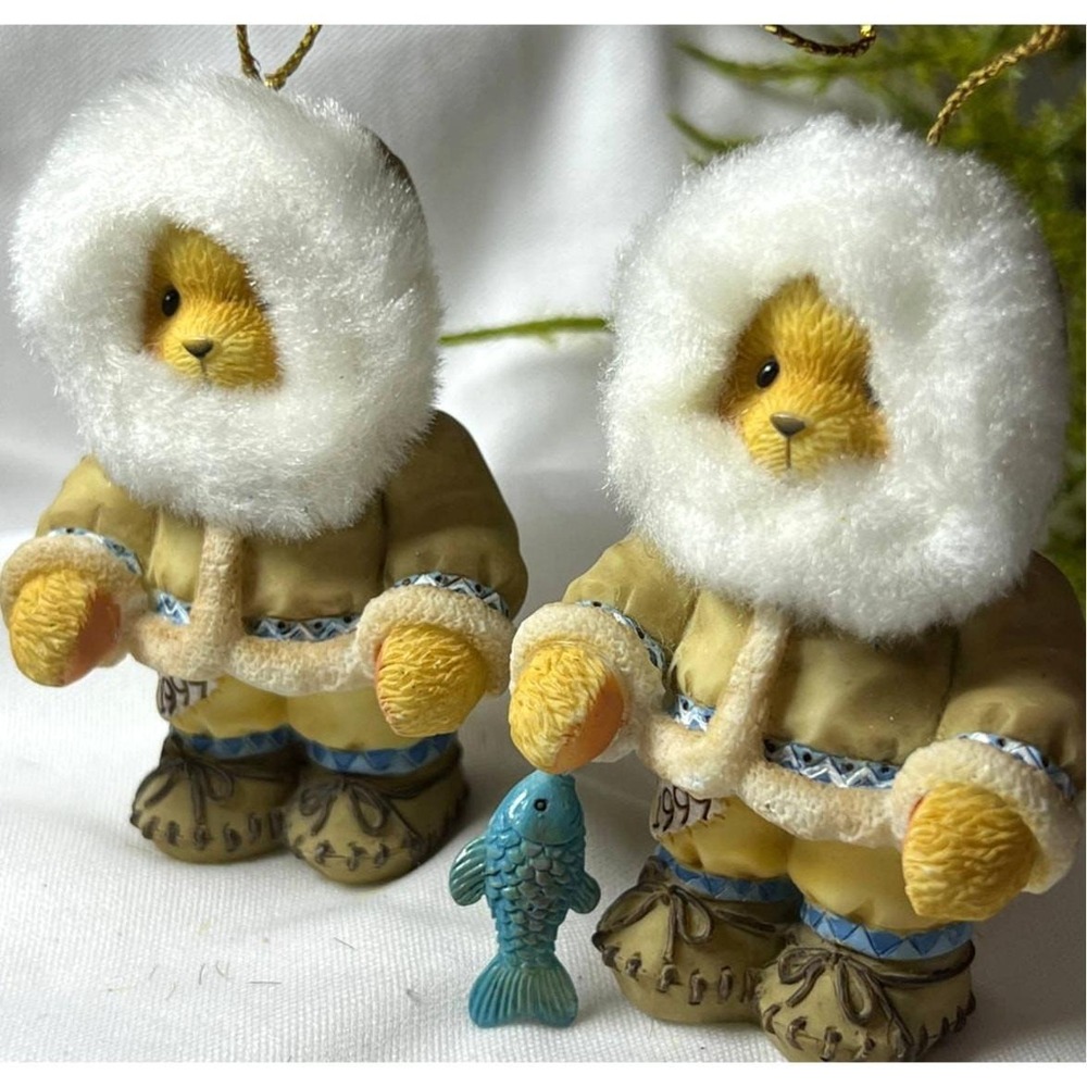Enesco Pair of Eskimo Bears Dated 1999 by Priscilla Hillman 534161